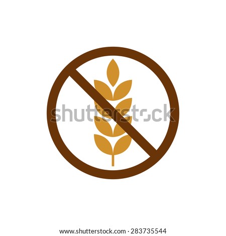 gluten free grain vector icon