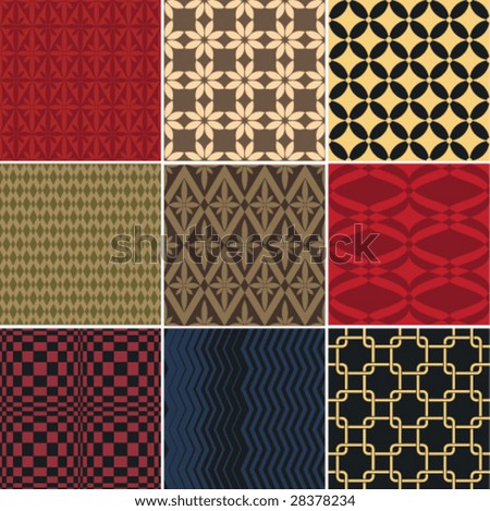 Vector seamless patterns. Easy to use.