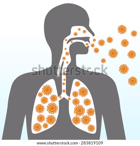 Virus and infection, image illustration Royalty-Free Stock Photo #283819109