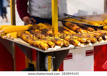 street food corn Royalty-Free Stock Photo #283894145