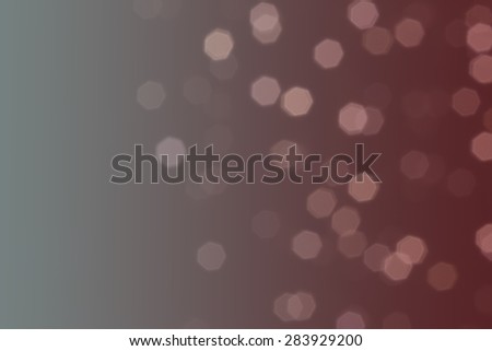 Beautiful defocused LED lights filtered bokeh abstract with marsala tone or red vine tone background.