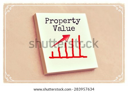 Text property value on the graph goes up on the short note texture background