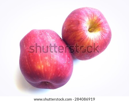 Apples fruit food with white backgrounds