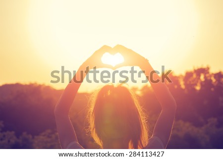 Heart-shape for the nature. Royalty-Free Stock Photo #284113427