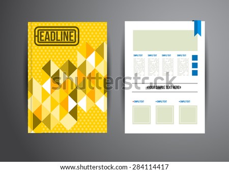 Flyer, Brochure Design Templates. Geometric Abstract Modern Backgrounds. Presentation, Brochure or Flyer Infographic Concept.
