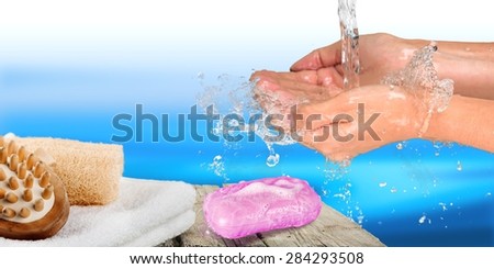 Human Hand, Washing Hands, Washing.