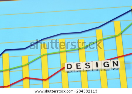 Business Term with Climbing Chart / Graph - Design