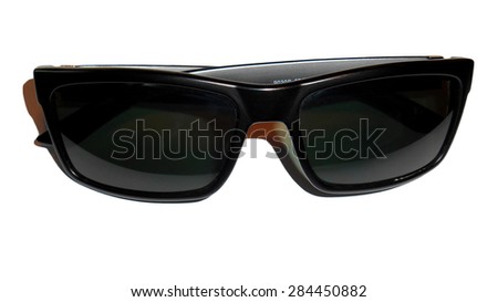 Black sunglasses, Isolated