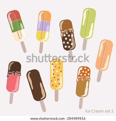 Set of Ice Cream.