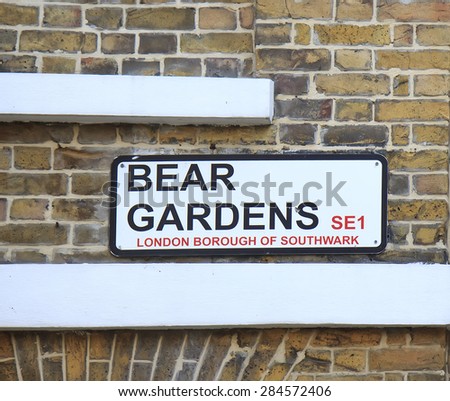 Street sign in London