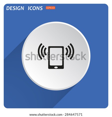 mobile phone. icon. vector design