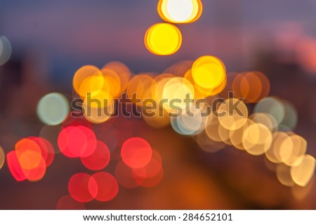Blur background , Night city