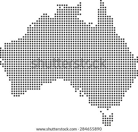 map of Australia Royalty-Free Stock Photo #284655890