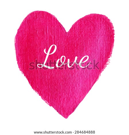 Sparkling pink acrylic stain. Vector metallic paint blob banner. Glamour heart illustration.