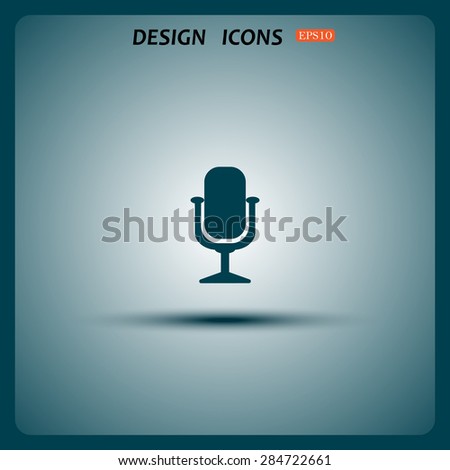 Microphone. Voice recording. icon. vector design