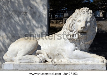 Famous lion of Sevastopol