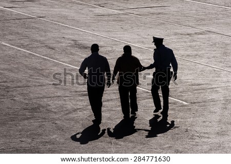 Citizen, arrested by the National Police Royalty-Free Stock Photo #284771630