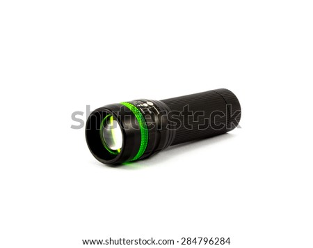 black flashlight Royalty-Free Stock Photo #284796284