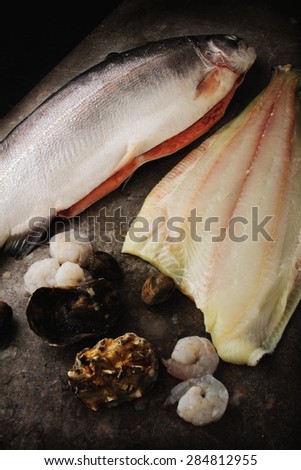 fresh fish and shellfish