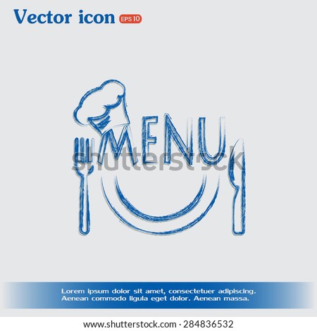 illustration frame with restaurant menu design Vector illustrati