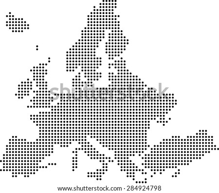 map of Europe Royalty-Free Stock Photo #284924798