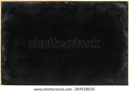 Blank Blackboard Background/ Empty Chalk Board Background