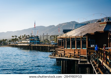 Stearn's Wharf, in Santa Barbara, California.