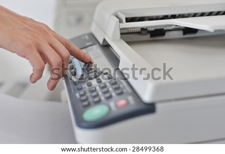 The use of fax machines Royalty-Free Stock Photo #28499368