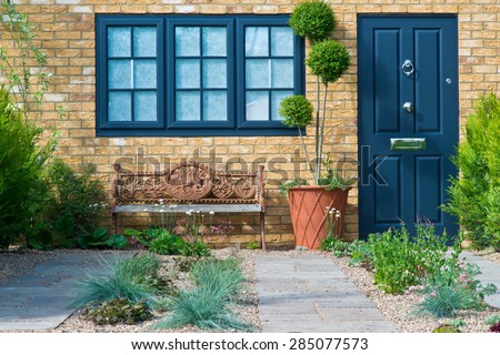 Front of English House Royalty-Free Stock Photo #285077573