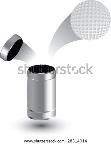can popping golf ball