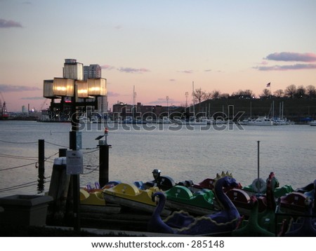 Baltimore Harbor, Maryland sunset