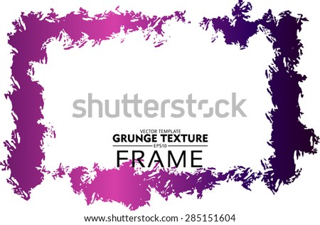 Grunge frame - abstract texture. Stock vector design template