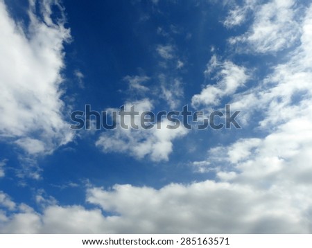Soft White Clouds and Blue Sky
