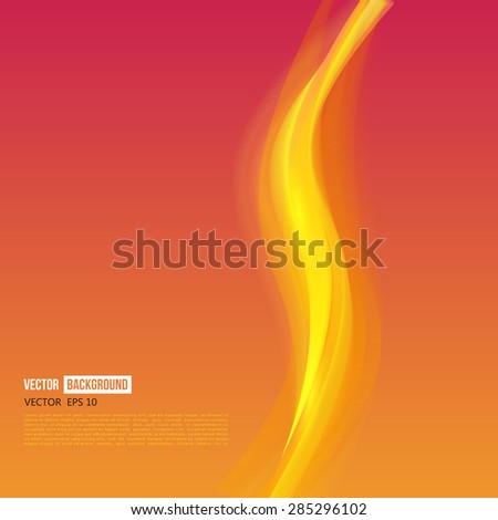 Vector abstract orange background design wavy. Brochure design templates collection and waving