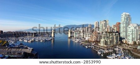 Panoramic image of Vancouver City