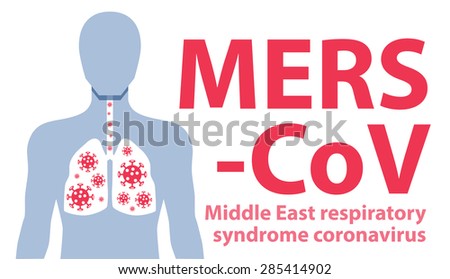 MERS-CoV(Middle East respiratory syndrome coronavirus). Vector illustration Royalty-Free Stock Photo #285414902