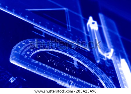 Architect plans stationery abstract