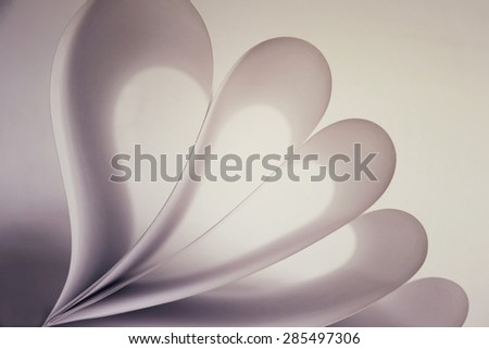 Abstract photo of white paper