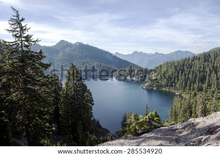 Snow Lake Mountains Alpine Cascades