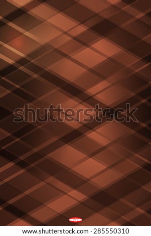 angular dark bronze pattern with copper rhombus on brown background. vector illustration