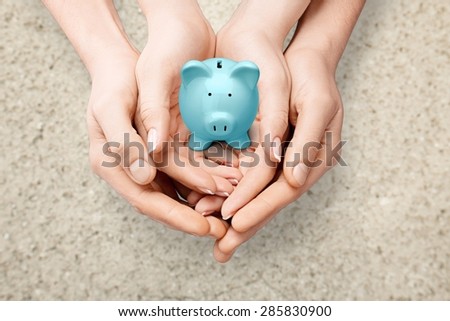 Piggy Bank, Green, Savings. Royalty-Free Stock Photo #285830900