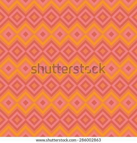 Vector geometrical seamless pattern composed of squares and zigzag lines
