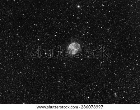 M27 Dumbbell Nebula Real Photo Ha-alpha filter