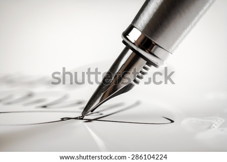 Pen, Writing, Letter. Royalty-Free Stock Photo #286104224