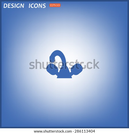 tap symbol. icon. vector design
