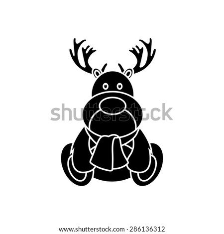 Isolated christmas icon on a white background. Vector illustration