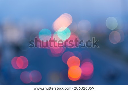 Blur background, night city