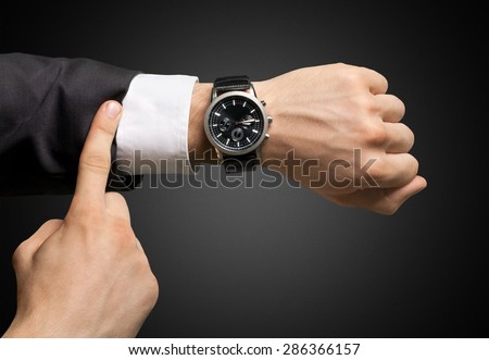Time, Checking the Time, Urgency. Royalty-Free Stock Photo #286366157