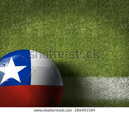 Soccer field with Chilean Ball