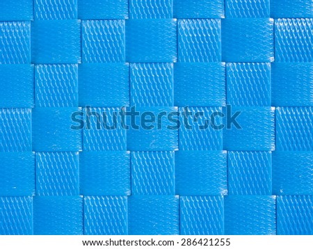Weave plastic wicker pattern background.